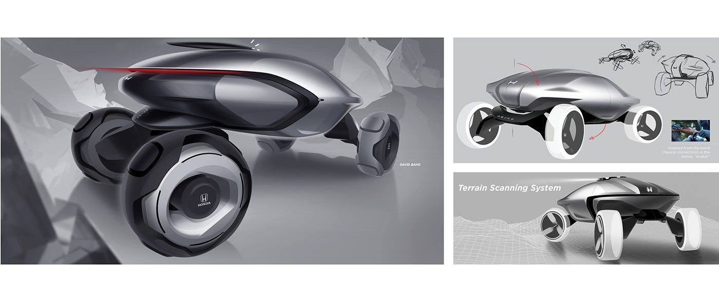 Concept Car，industrial design，Automatic design，Honda，