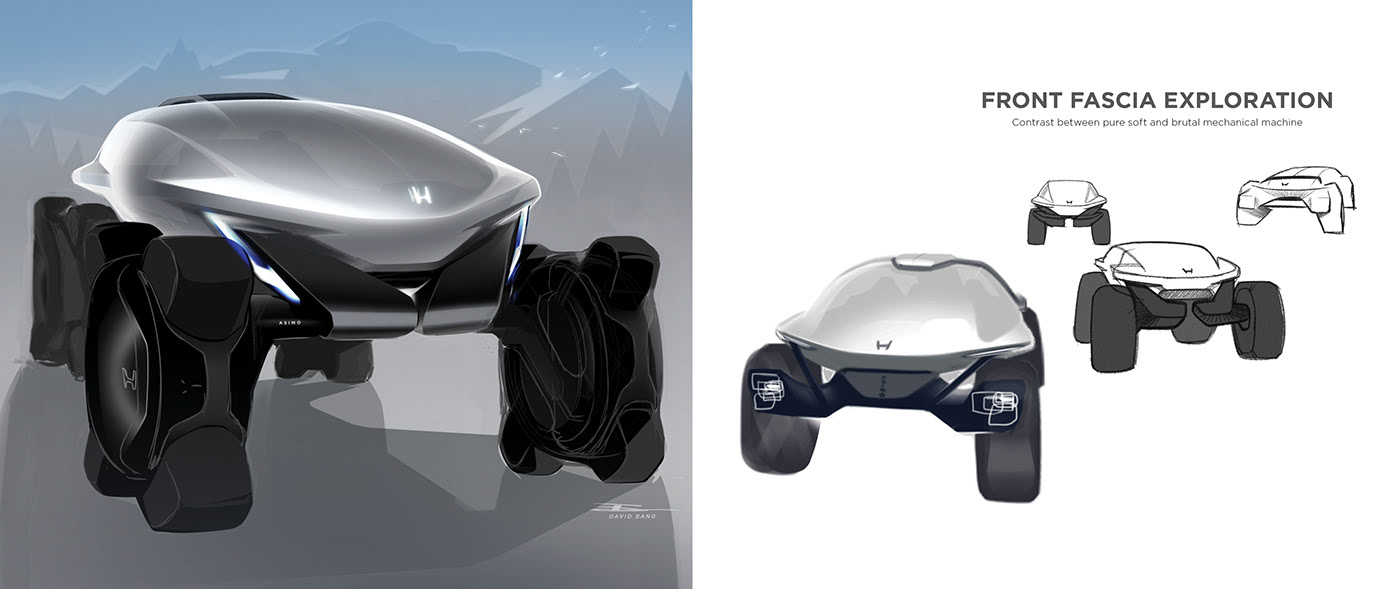 Concept Car，industrial design，Automatic design，Honda，