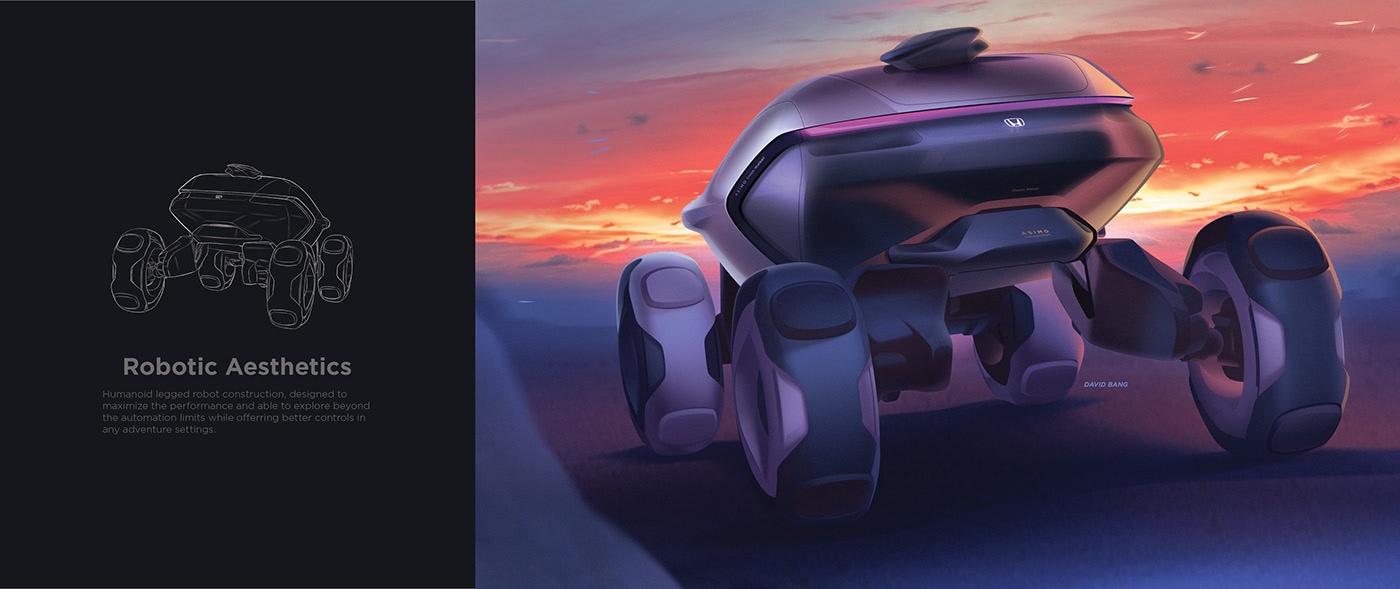 Concept Car，industrial design，Automatic design，Honda，