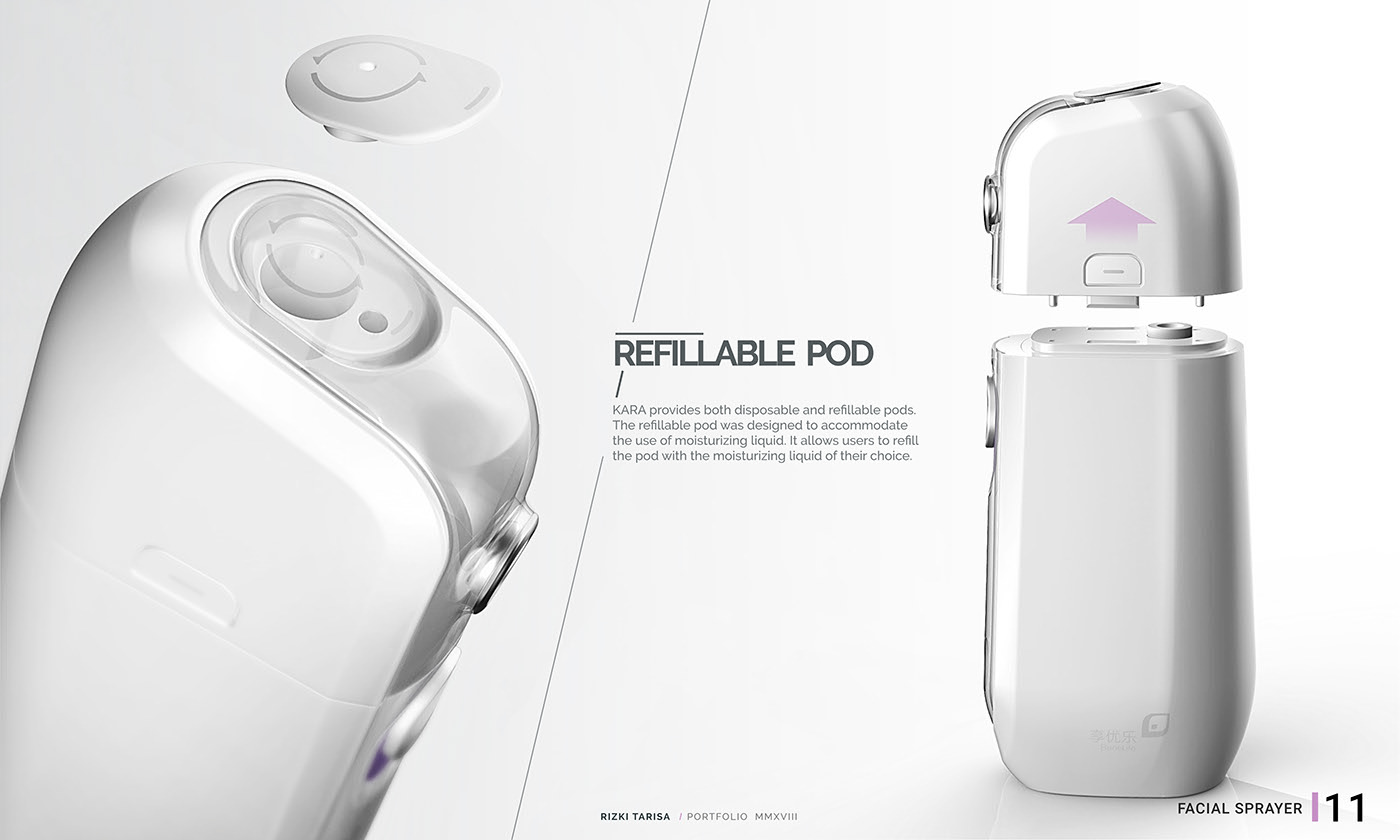 Handheld，Facial sprayer，industrial design，conceptual design，