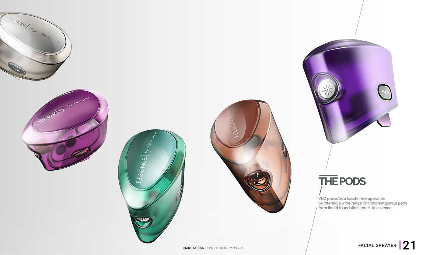 Handheld，Facial sprayer，industrial design，conceptual design，