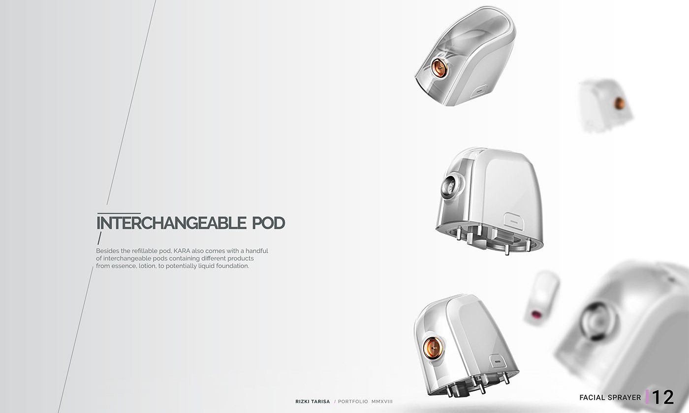 Handheld，Facial sprayer，industrial design，conceptual design，