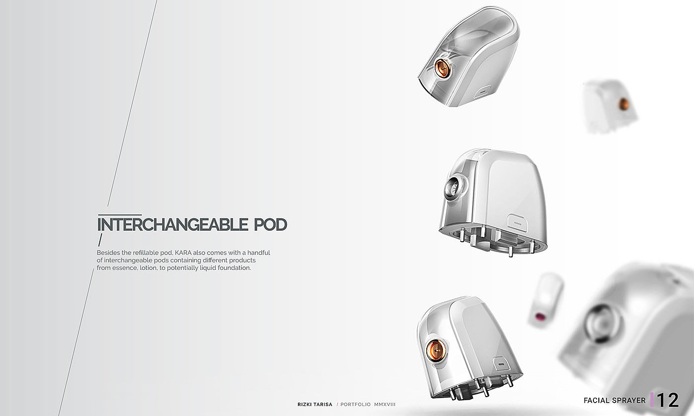 Handheld，Facial sprayer，industrial design，conceptual design，