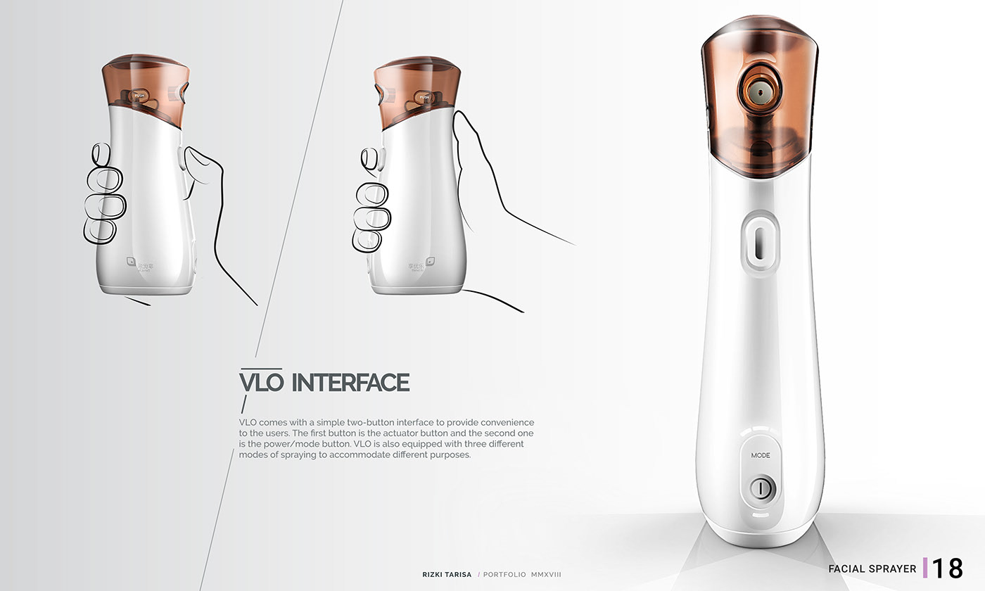 Handheld，Facial sprayer，industrial design，conceptual design，