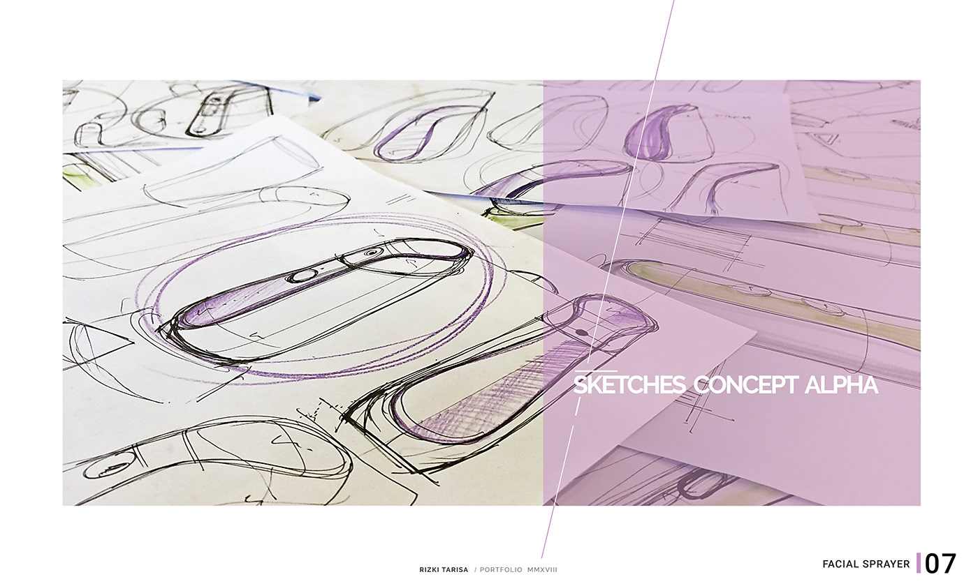 Handheld，Facial sprayer，industrial design，conceptual design，