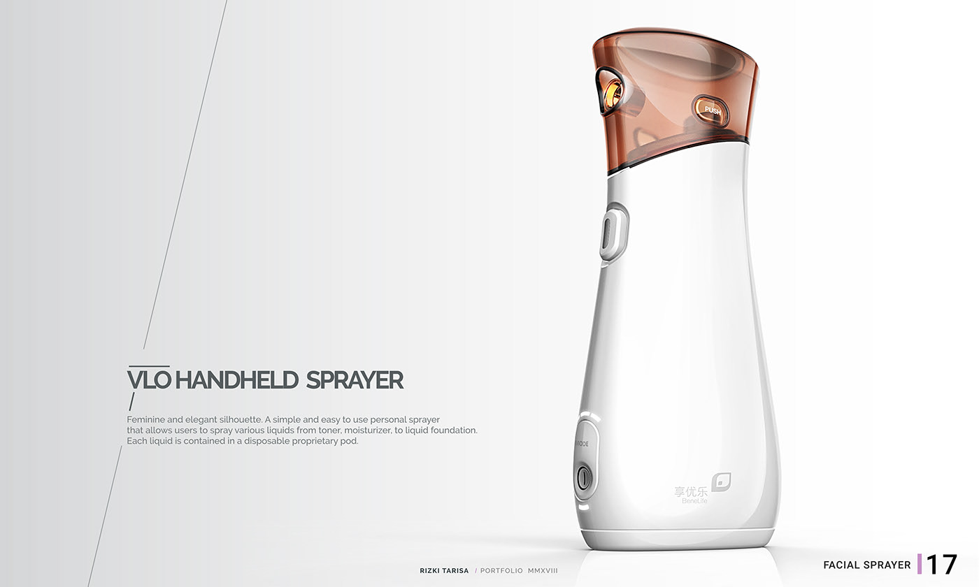 Handheld，Facial sprayer，industrial design，conceptual design，