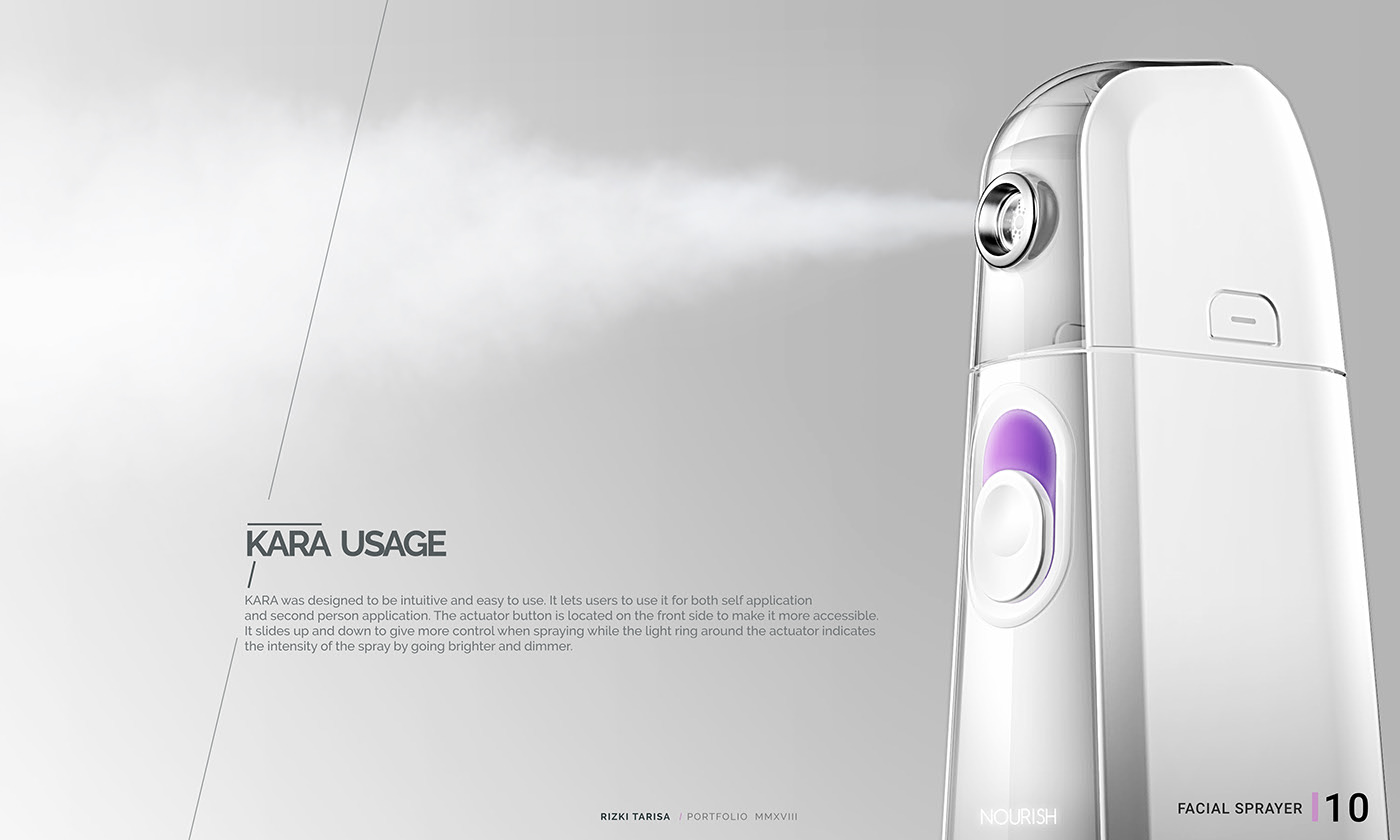 Handheld，Facial sprayer，industrial design，conceptual design，
