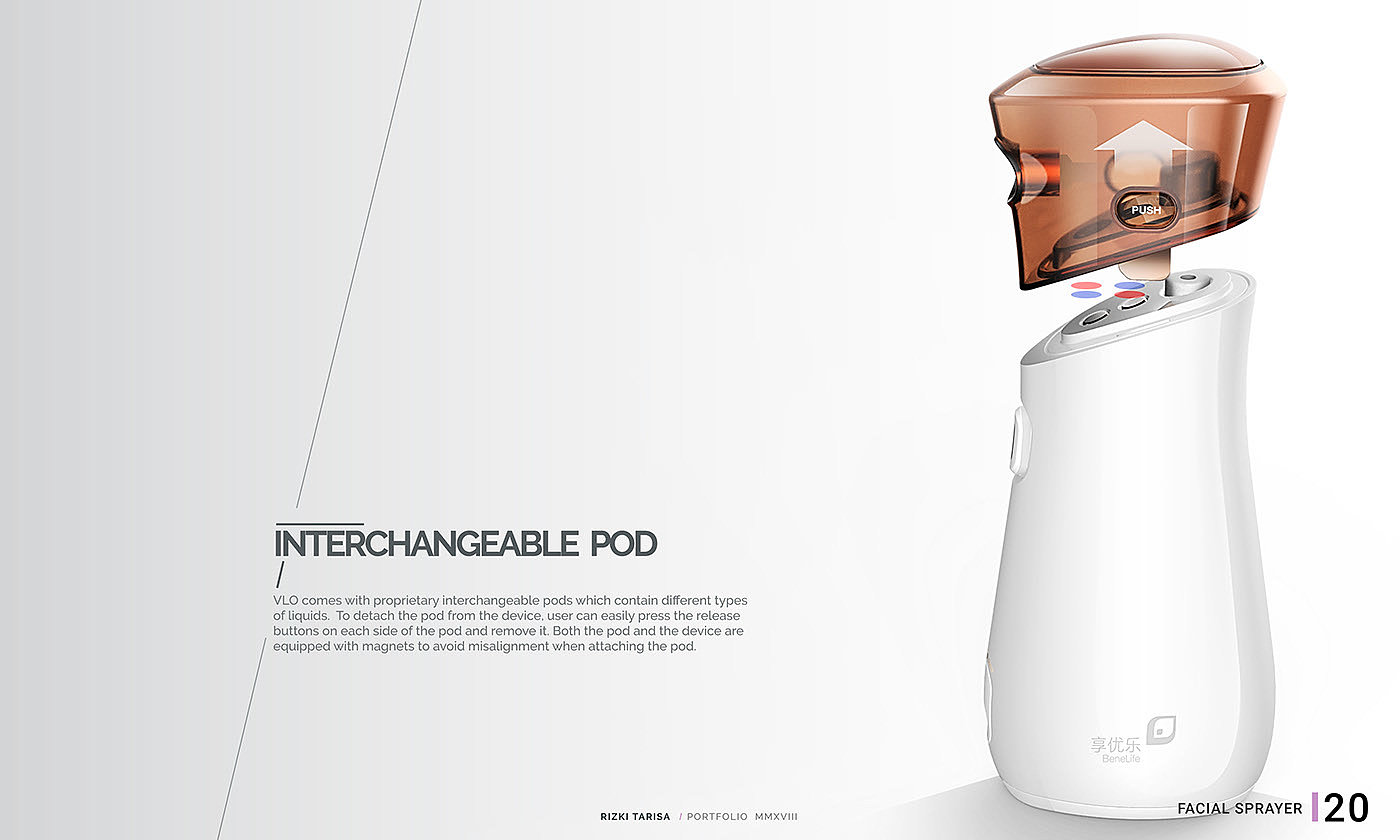 Handheld，Facial sprayer，industrial design，conceptual design，