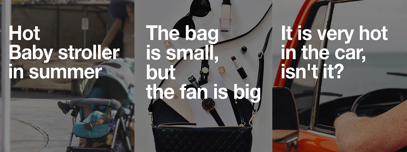 summer，industrial design，Portable，Fan，