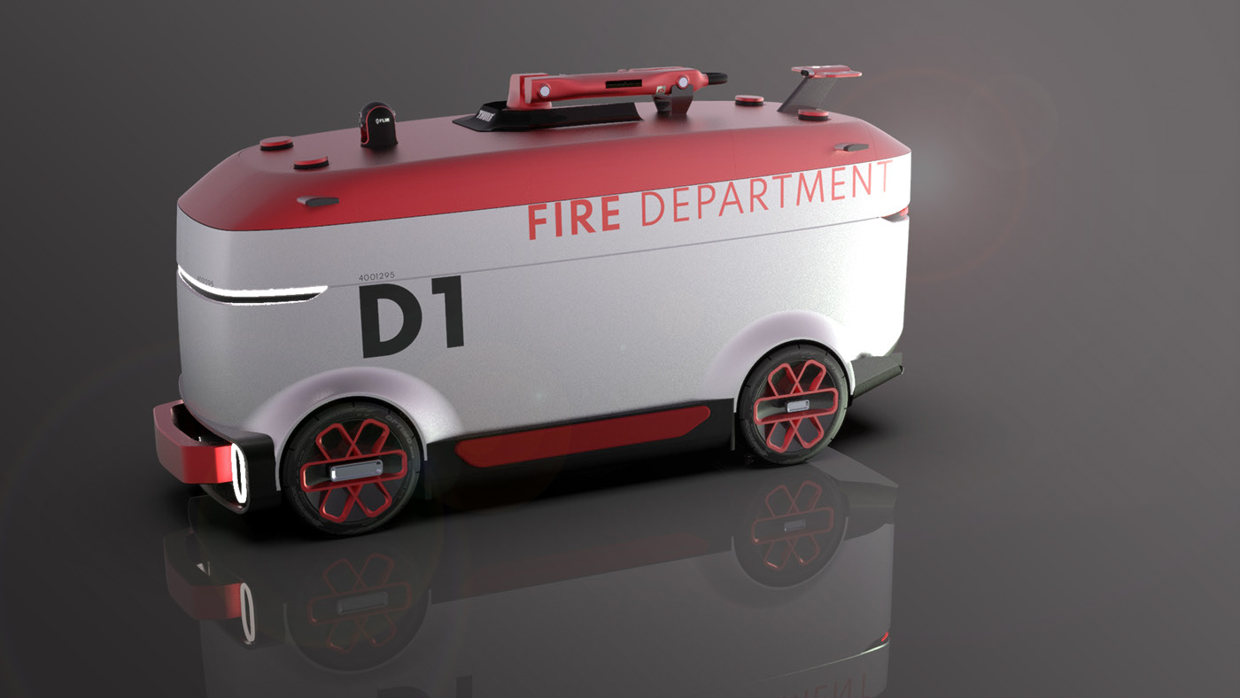 meet an emergency，fire engine，rescue，automation，fire control，