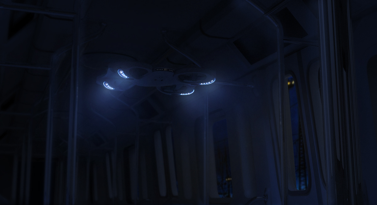 disinfect，ultraviolet rays，GHOST，white，UAV，