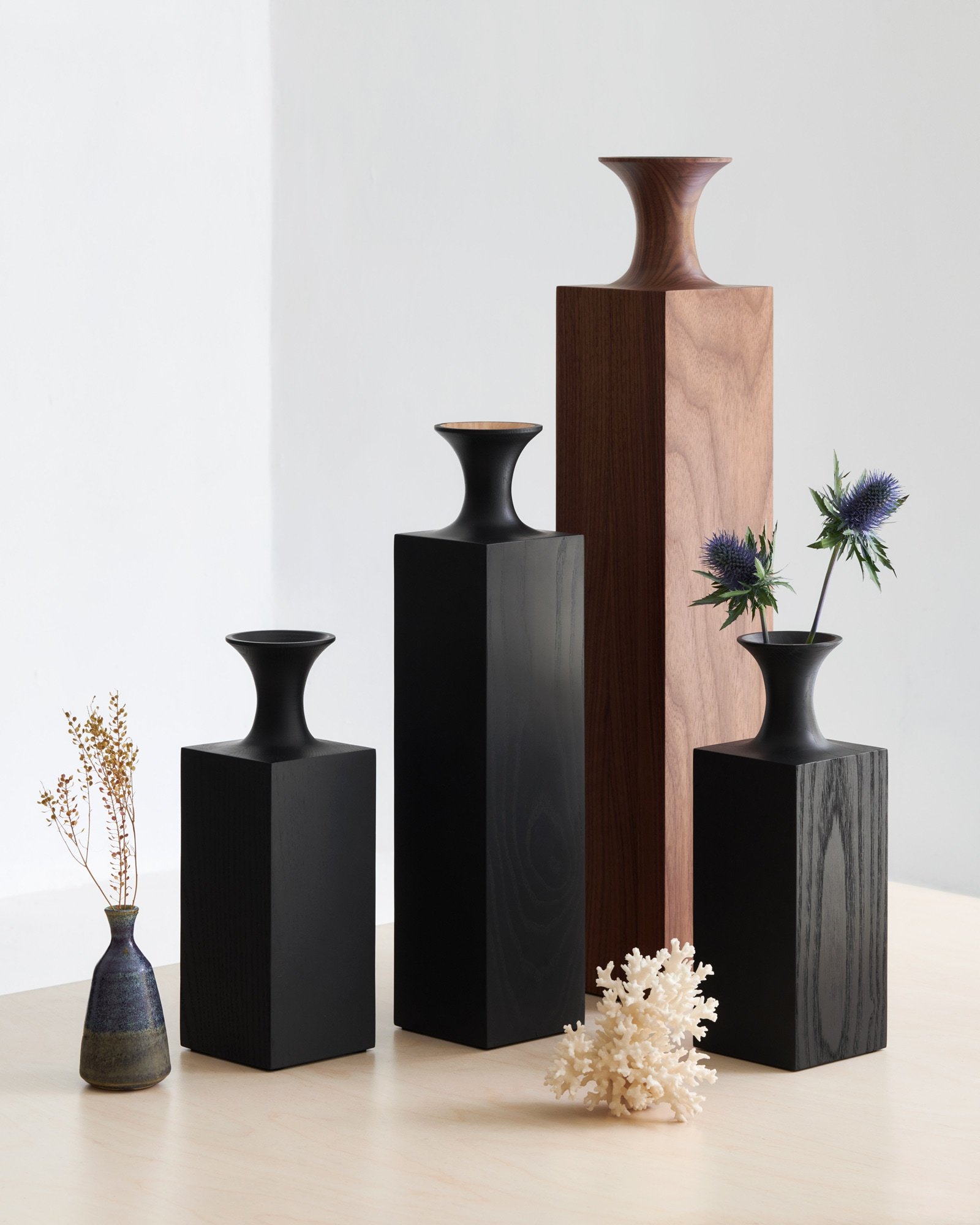 Minimalist，Rate，Mathieu Delacroix，vase，black，