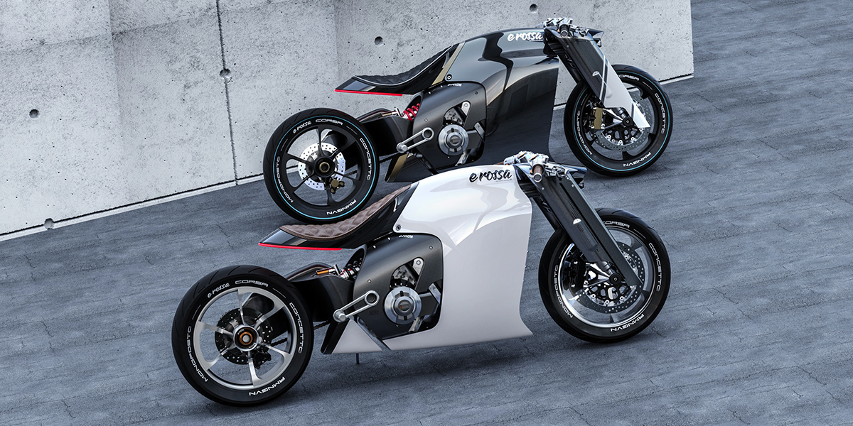 technology，Electric motorcycle，is monopos red，