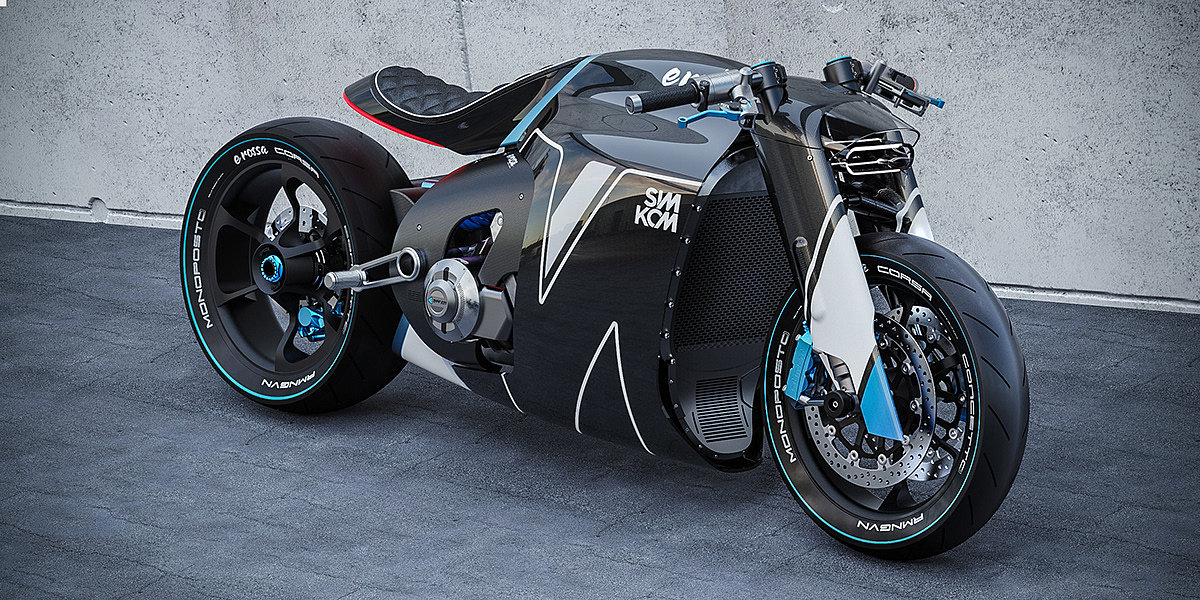 technology，Electric motorcycle，is monopos red，