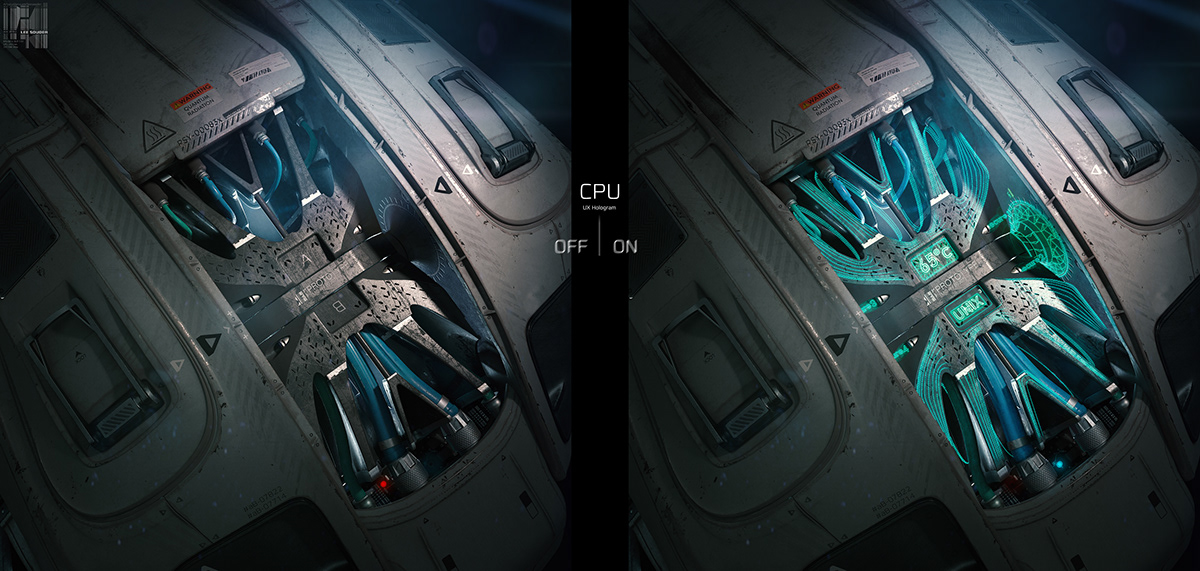 3D modeling，Character rendering，ELF Cyborg，