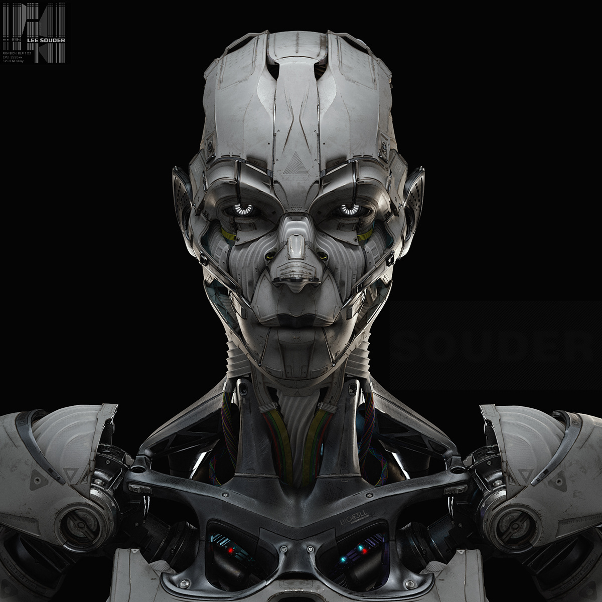 3D modeling，Character rendering，ELF Cyborg，