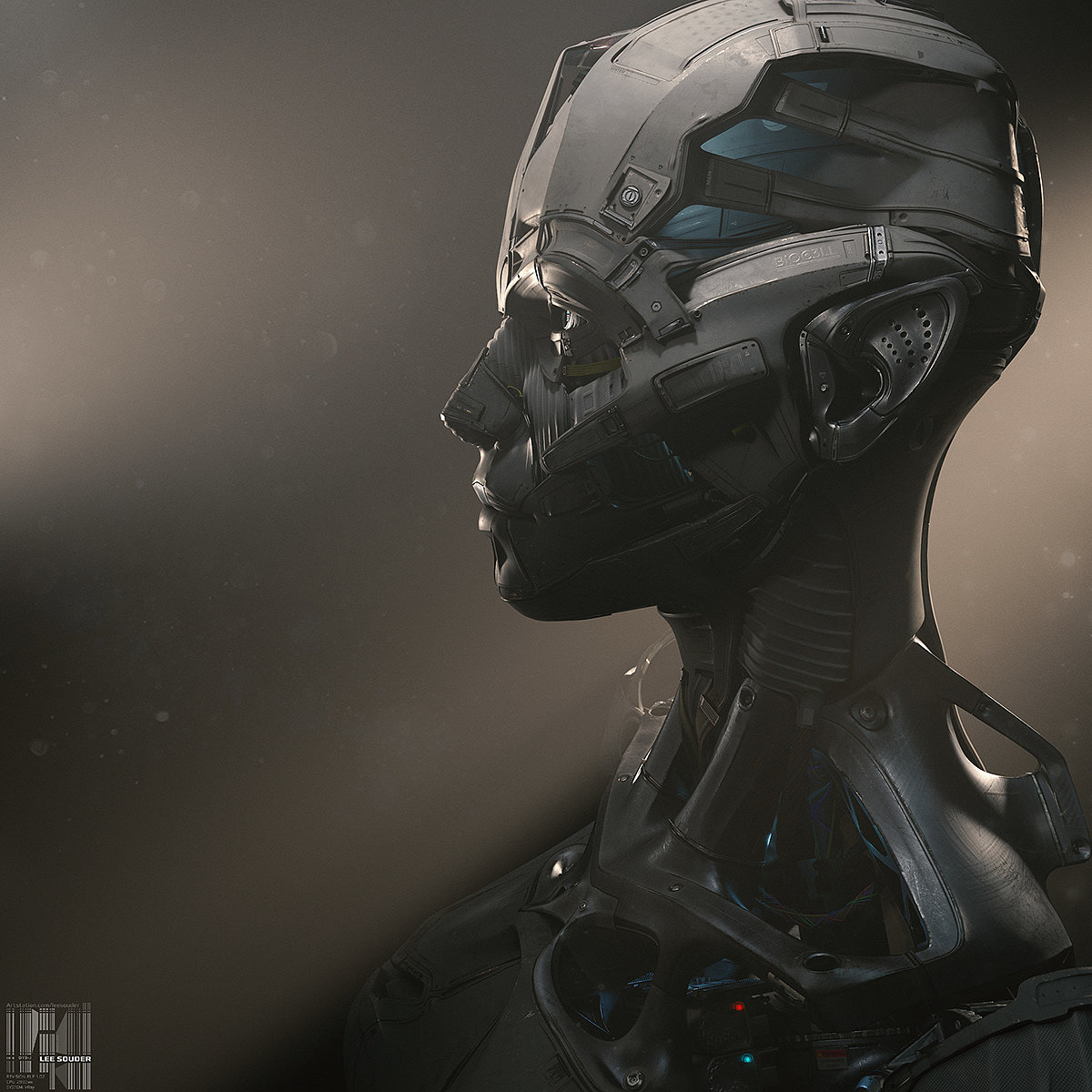 3D modeling，Character rendering，ELF Cyborg，