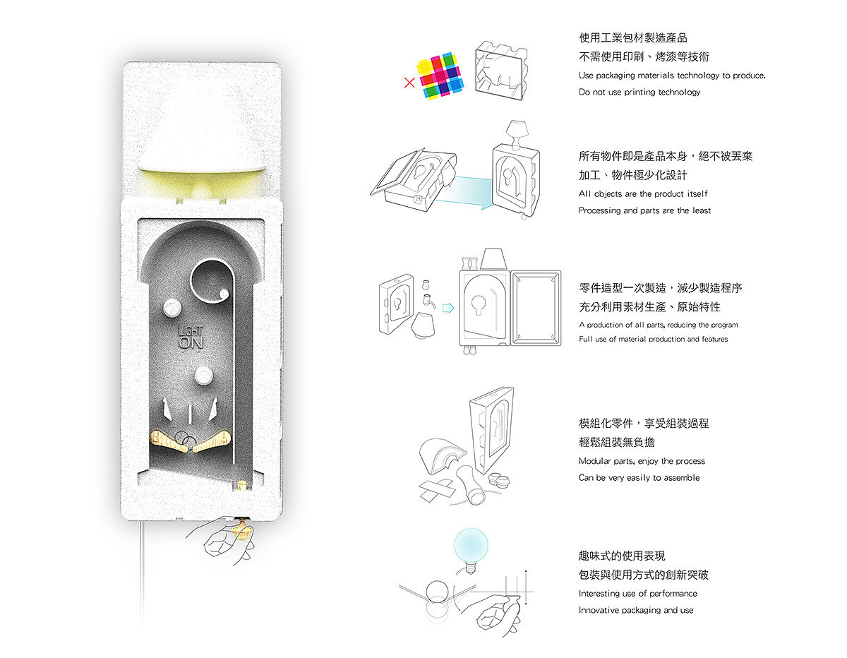 Pinballight，壁灯柜，木质，