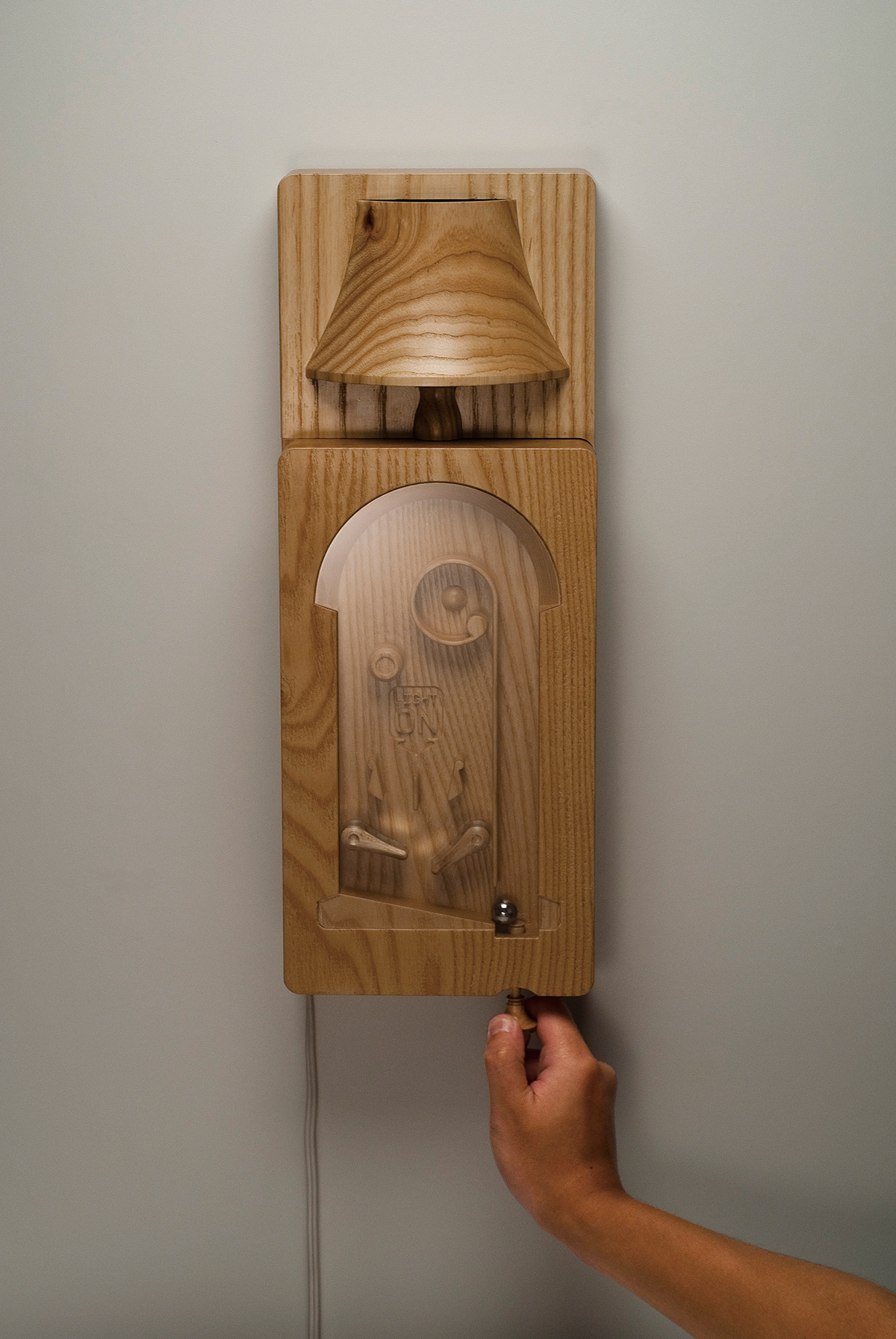 Pinballight，Wall lamp cabinet，woodiness，