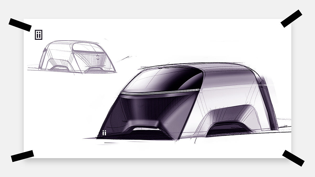 Sketches，Hand drawn car，Metal，