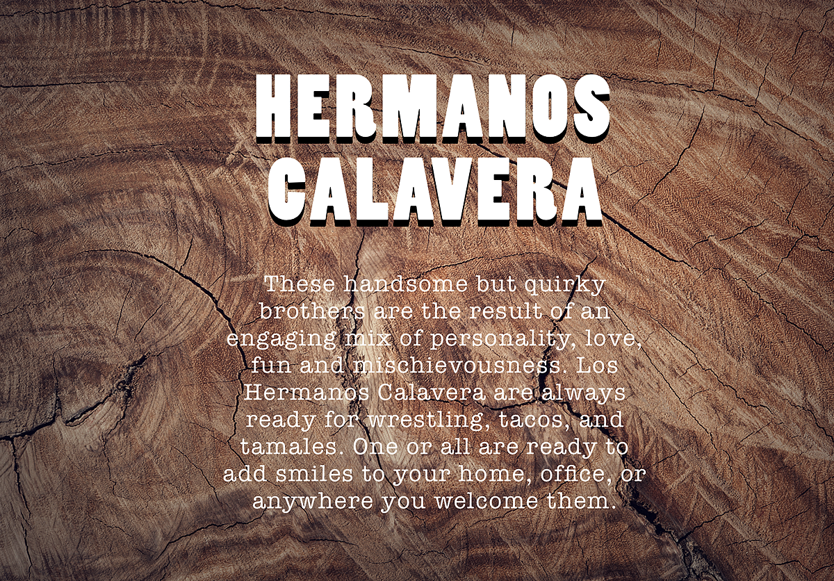 木质，玩偶设计，Hermanos Calavera，