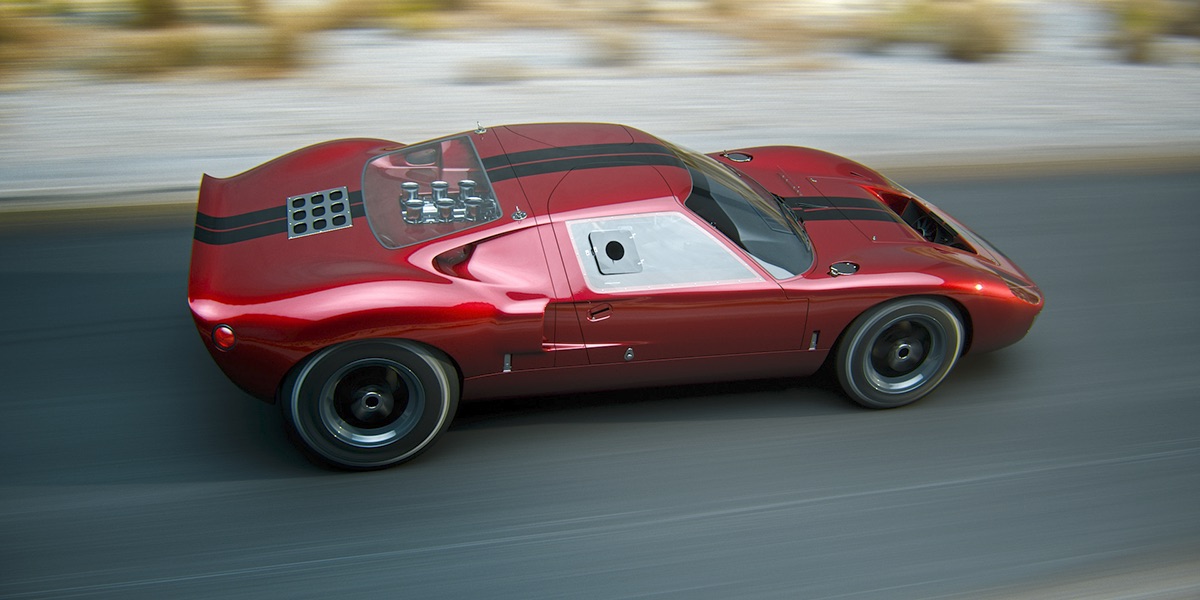 Ford GT40，Automobile design，Metal，