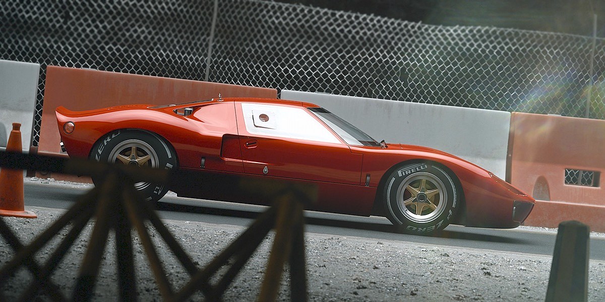 Ford GT40，汽车设计，金属，