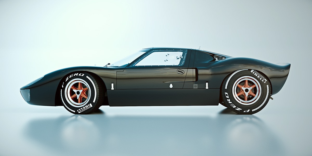 Ford GT40，Automobile design，Metal，