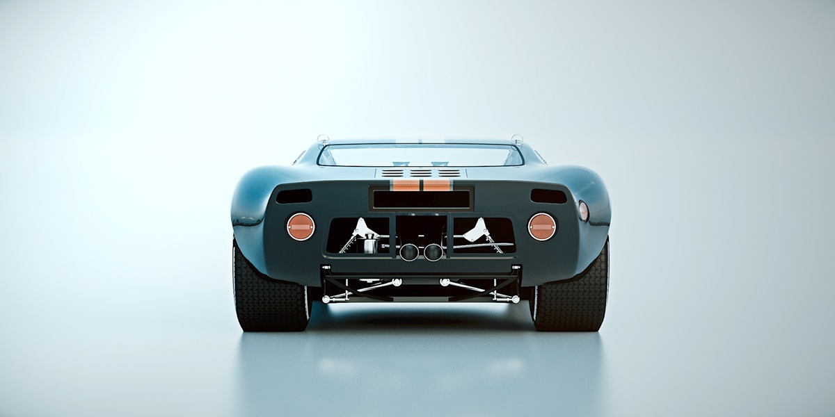 Ford GT40，Automobile design，Metal，