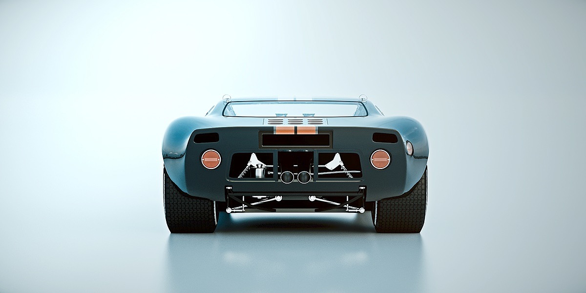 Ford GT40，汽车设计，金属，