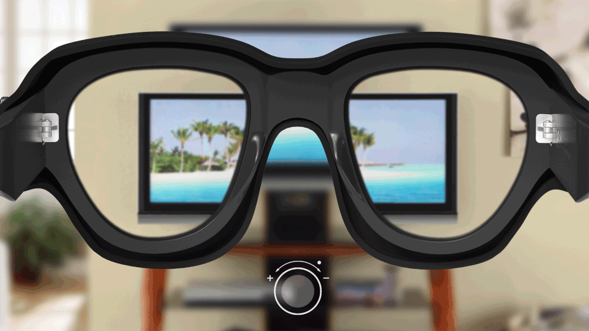 clevu智能3d可放大眼镜奶奶多年的老花眼也可以解决了
