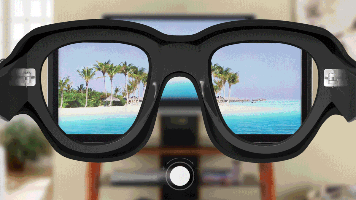 clevu智能3d可放大眼镜奶奶多年的老花眼也可以解决了