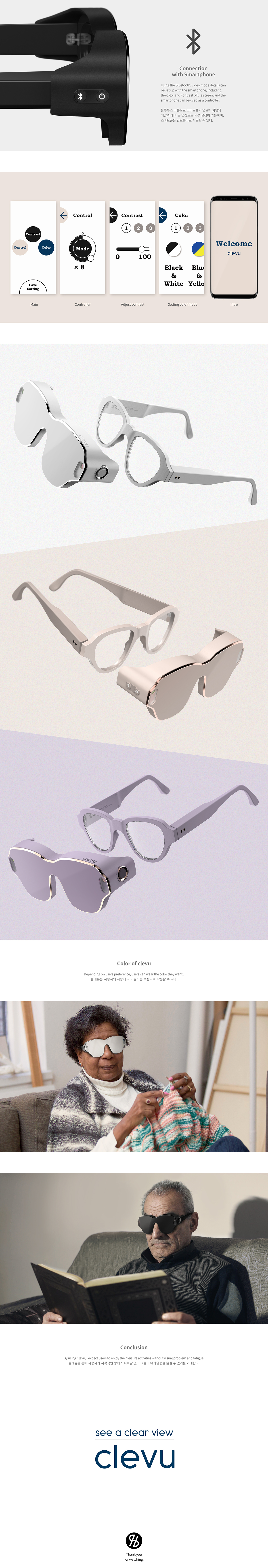 Clevu，Smart glasses，black，