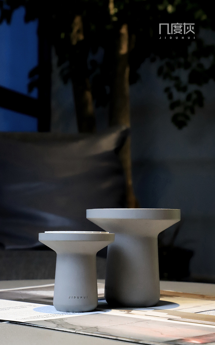 Several degrees of gray，Incense diffuser，Concrete ornaments，