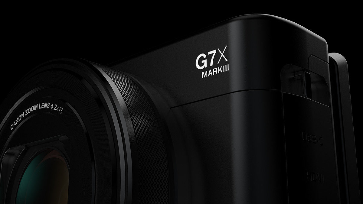 黑色，相机，Canon G7X，