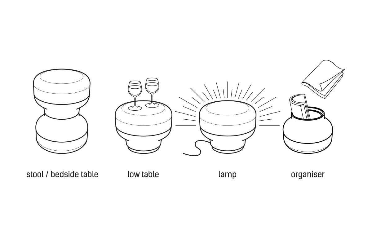 Tables and chairs，multi-function，Flip，modularization，Twist，