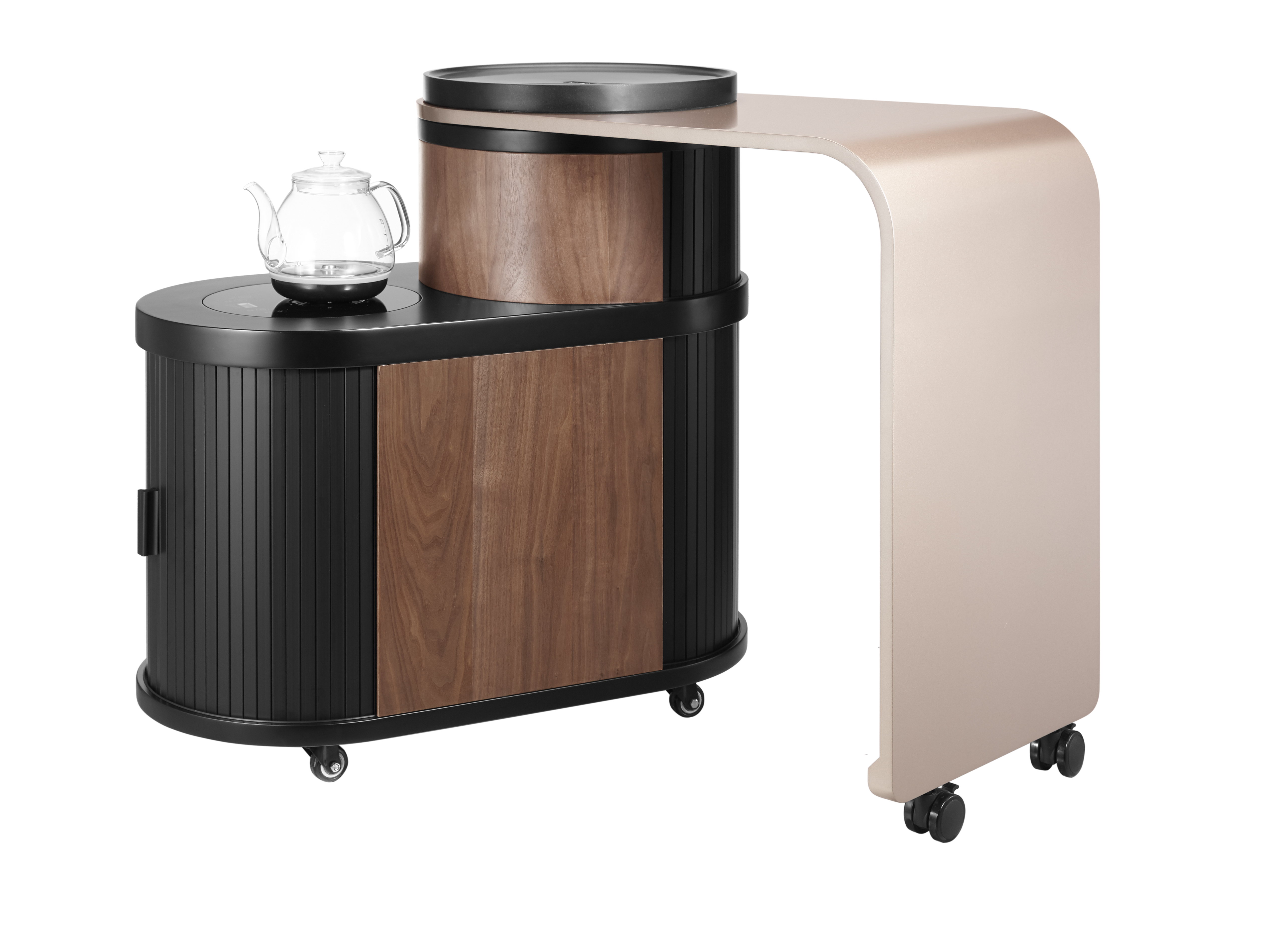 Tea life，Mobile tea cart，Into a simple life，Modern furniture design，Tea Service，