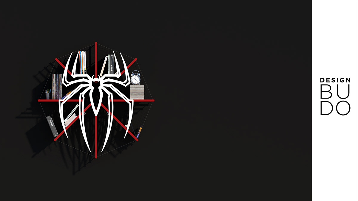 Metal，bookshelf，IronSpiderMan，