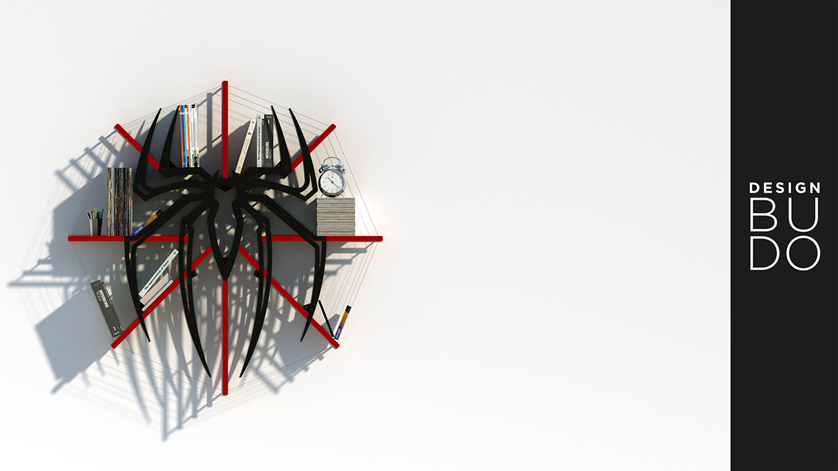 Metal，bookshelf，IronSpiderMan，