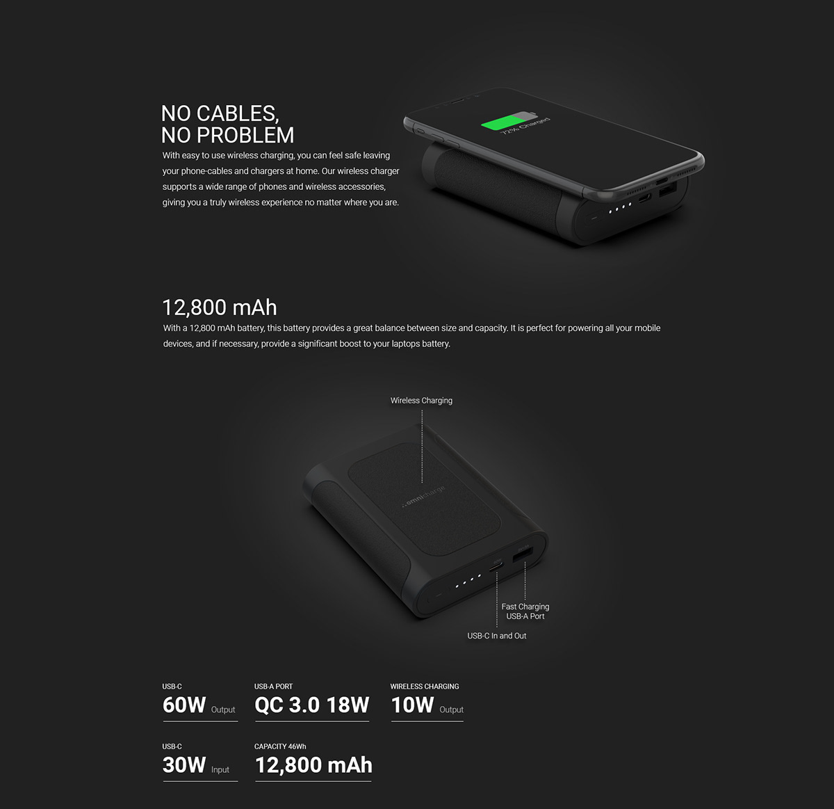 black，portable battery，All Mobile，