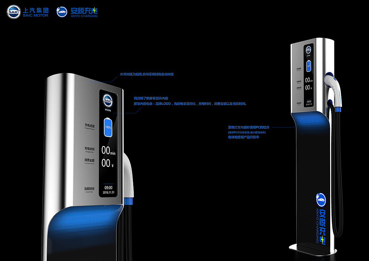 industrial design，product design，Charging pile design，