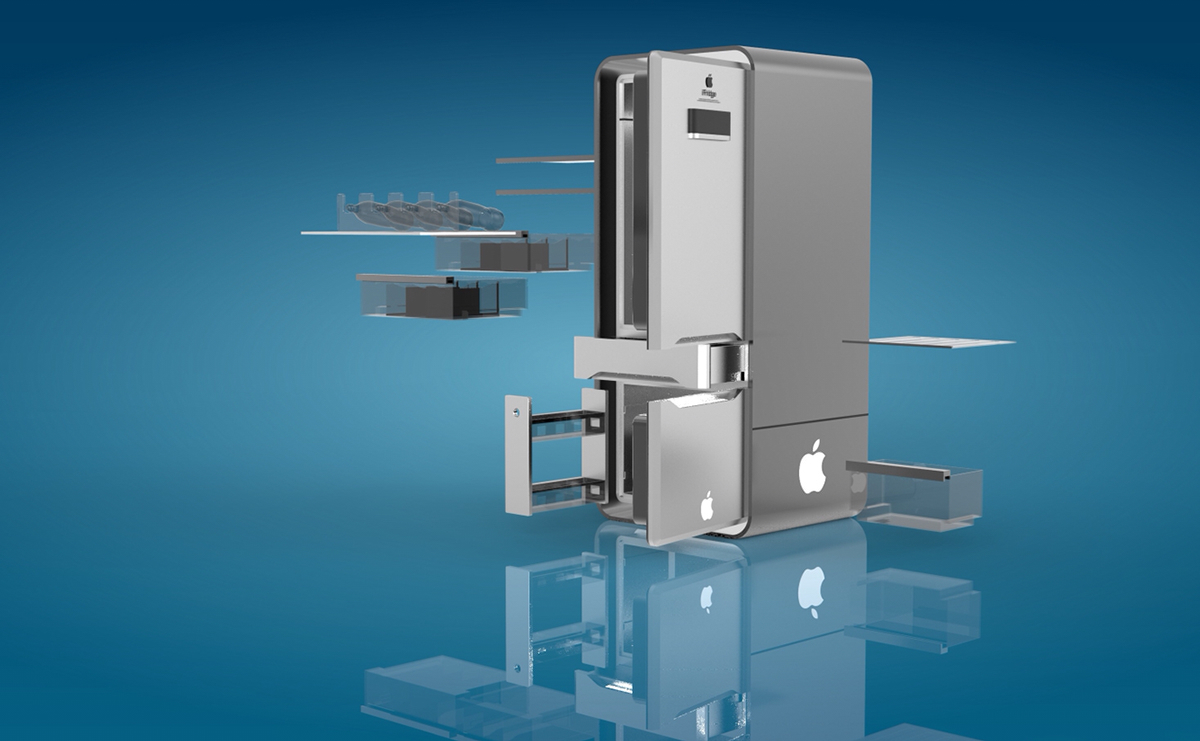 apple，Apple，Refrigerator，Concept appliances，