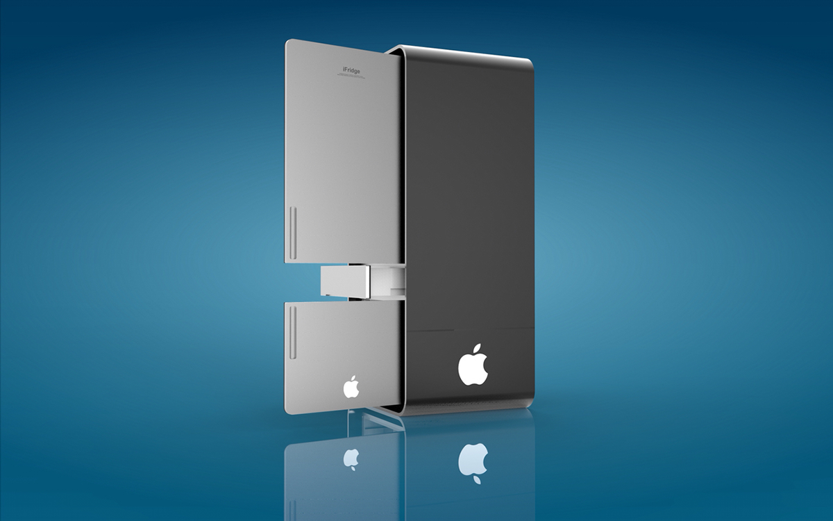 apple，Apple，Refrigerator，Concept appliances，