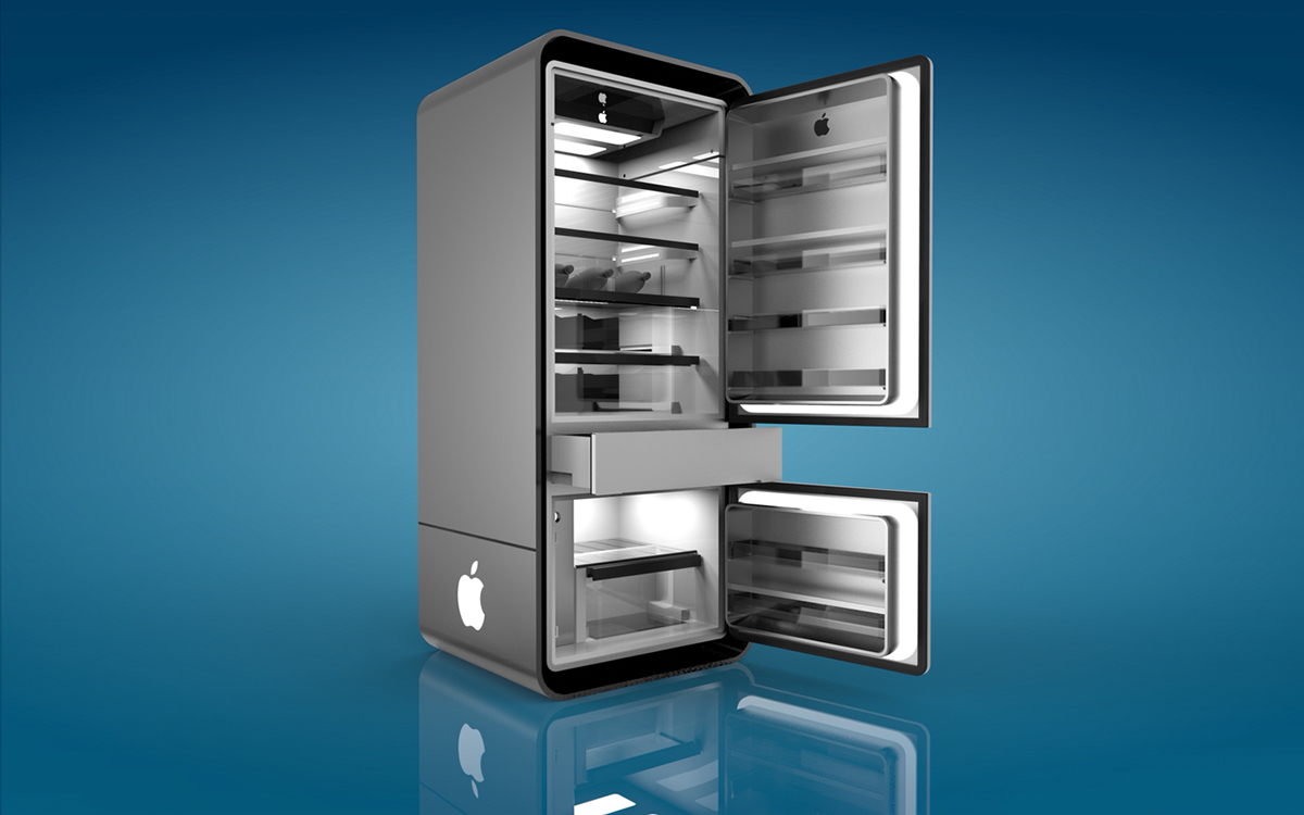 apple，Apple，Refrigerator，Concept appliances，