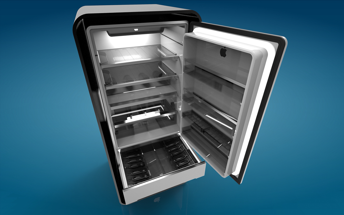 apple，Apple，Refrigerator，Concept appliances，