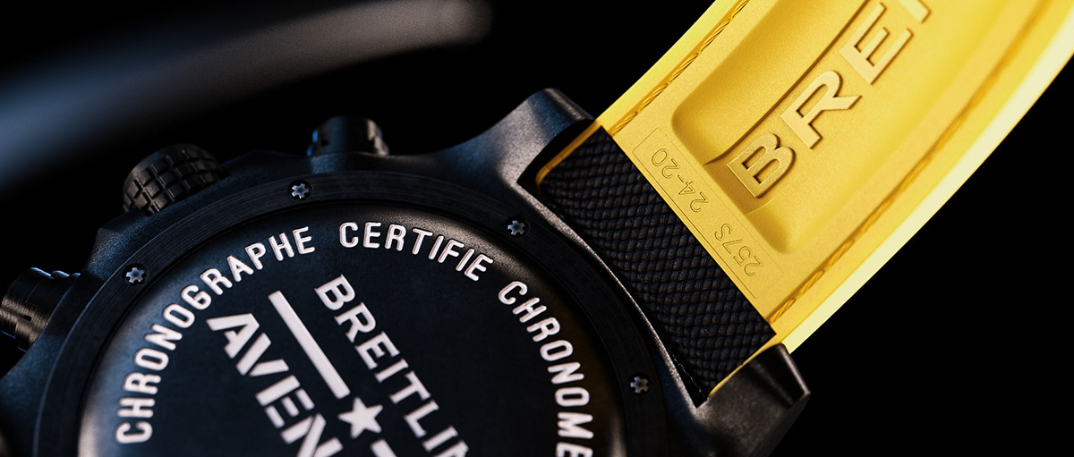 black，Wrist watch，Breitling，