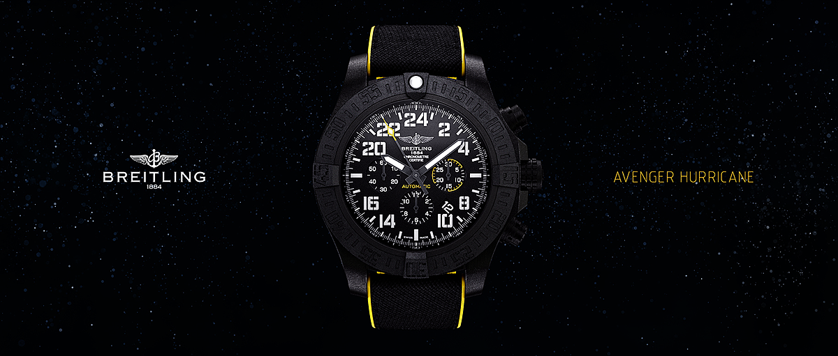 黑色，手表，Breitling，