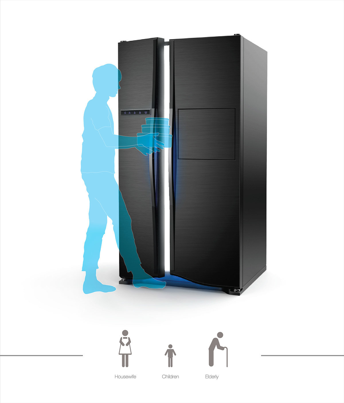 Refrigerator，Lower door，Double door，Smart refrigerator，