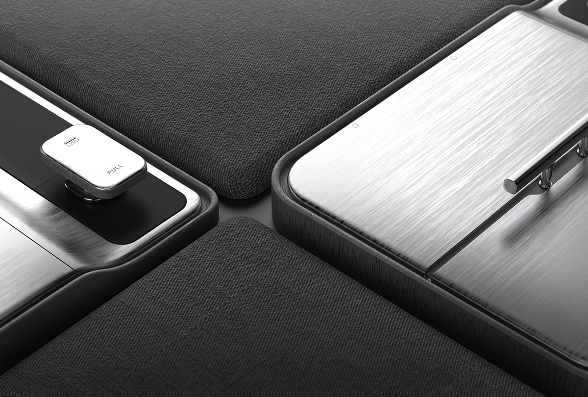 Intelligent express box，Interaction design，PRE:SENT，