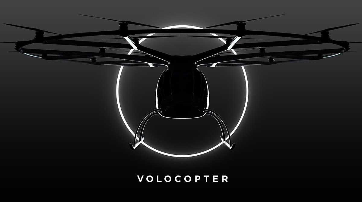 白色，直升机，Volocopter GmbH，